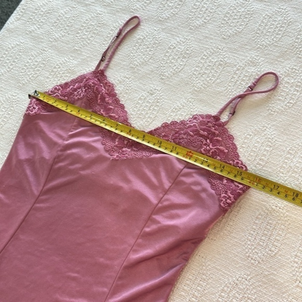 Victoria’s Secret pink lacy, silky Cami tank, sexy‎ size medium used - Picture 3 of 9